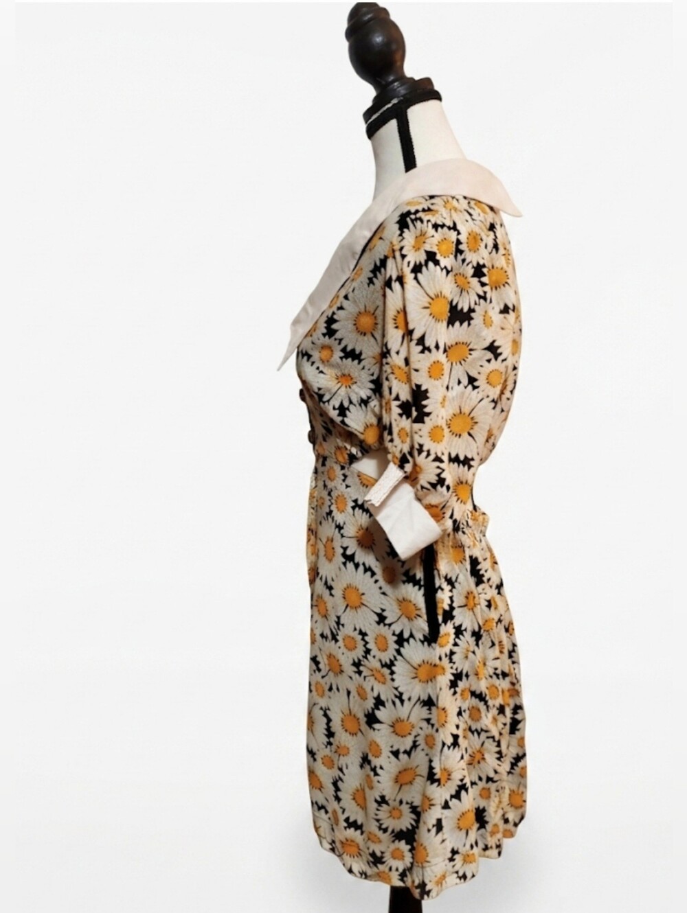 Anthropologie Mavae Puff Sleeve Ginghan Cutout Mini Dress - Picture 14 of 15